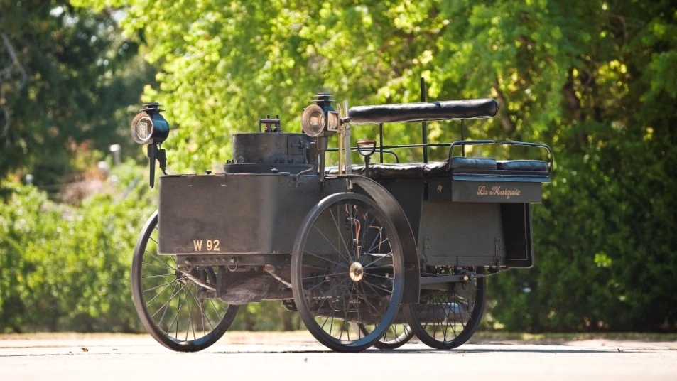 1884 De Dion Bouton et Trepardoux Dos-a-Dos Steam Runabout