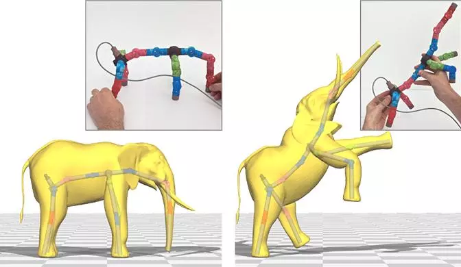 3D animation software joystick "input puppet" (Image: Interactive Geometry Lab / ETH Zurich)