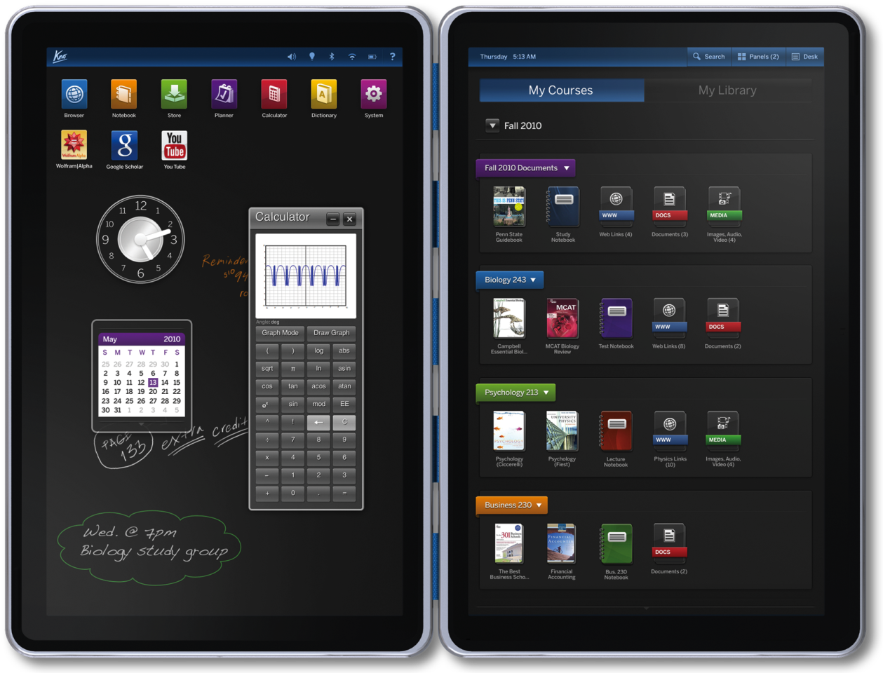 The Kno will run on a Linux embedded browser-based platform