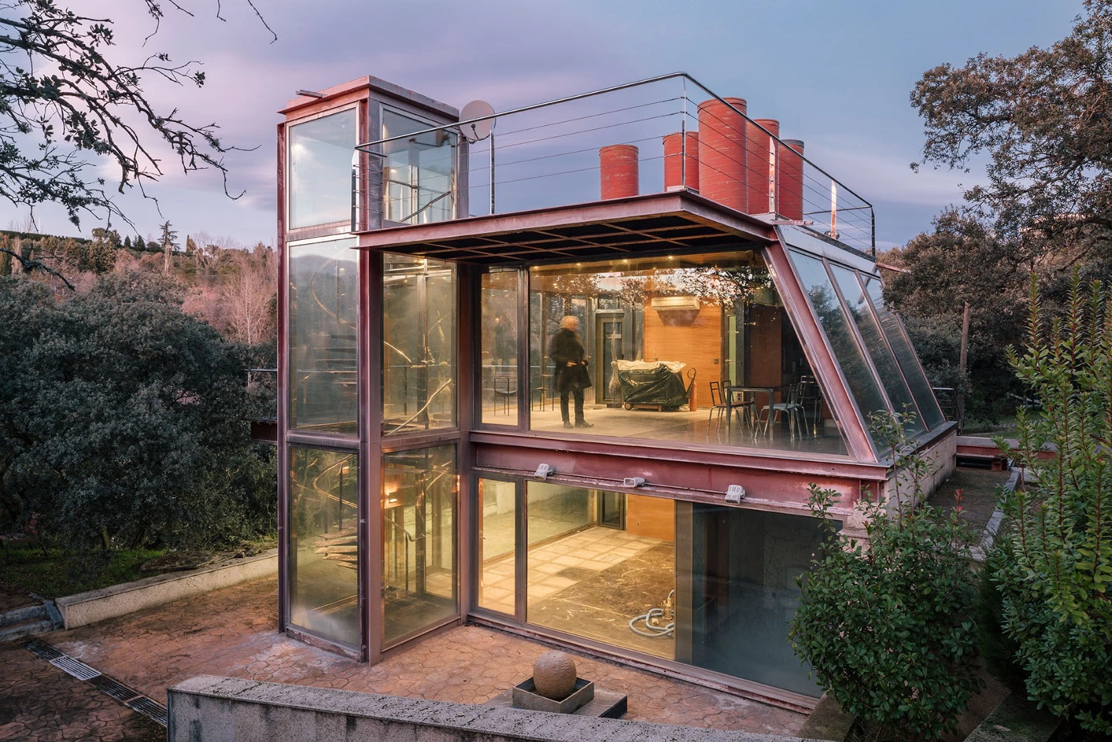 The Hidden Pavilion has two floors