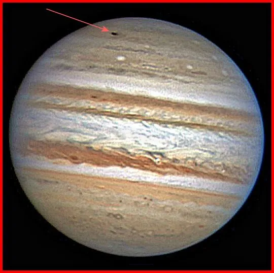 Photo of Jupiter taken July 19.2009 by Anthony Wesley, an Australian amateur astronomer, of the scar left by the impact of an asteroid hitting the planet (Photo: Anthony Wesley)