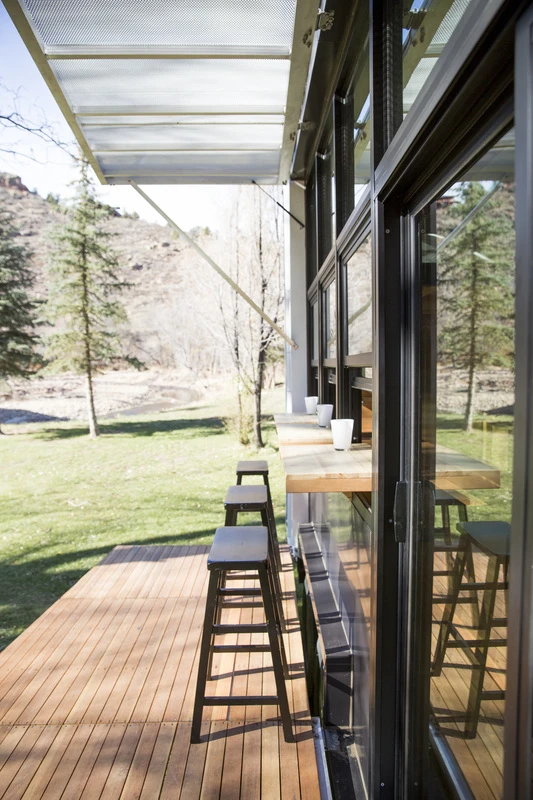 The porch space should help the small home feel a lot more livable