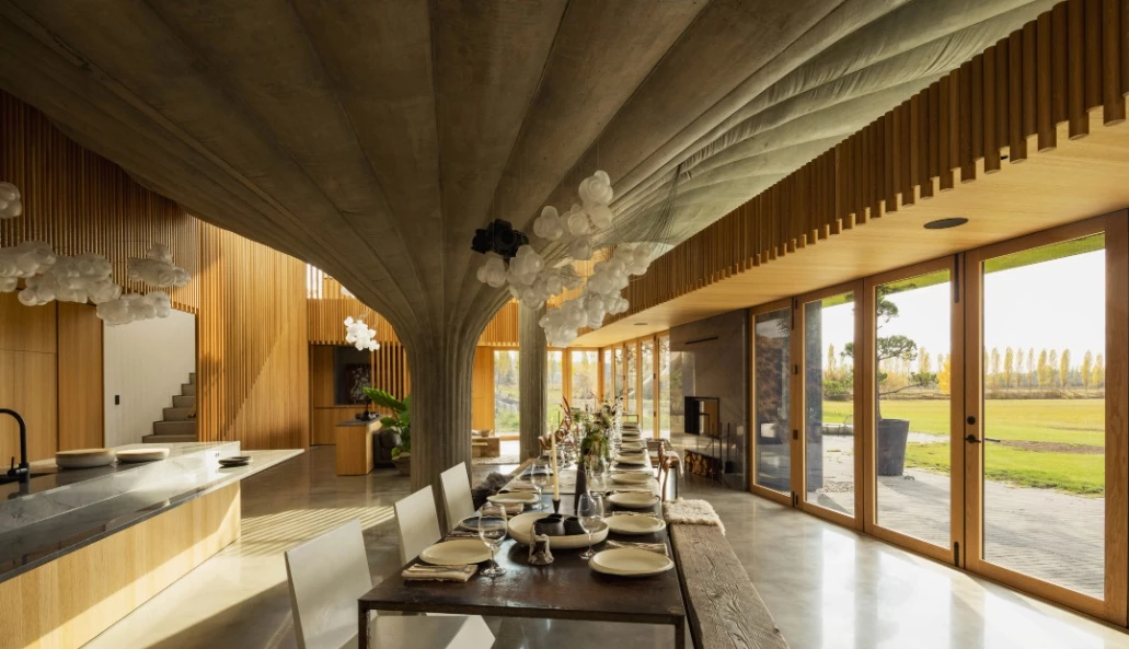 Ample glazing allows natural light to permeate within
