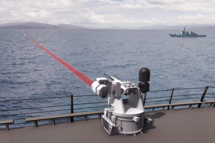Boeing and BAE Systems have teamed up to develop the Mk 38 Mod 2 Tactical Laser System for the U.S. Navy (Image: BAE Systems)