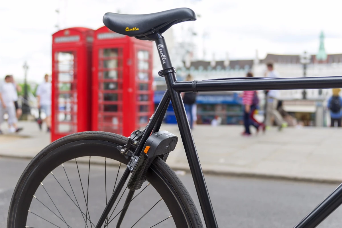 The Deeper lock is permanently mounted on the bike's frame