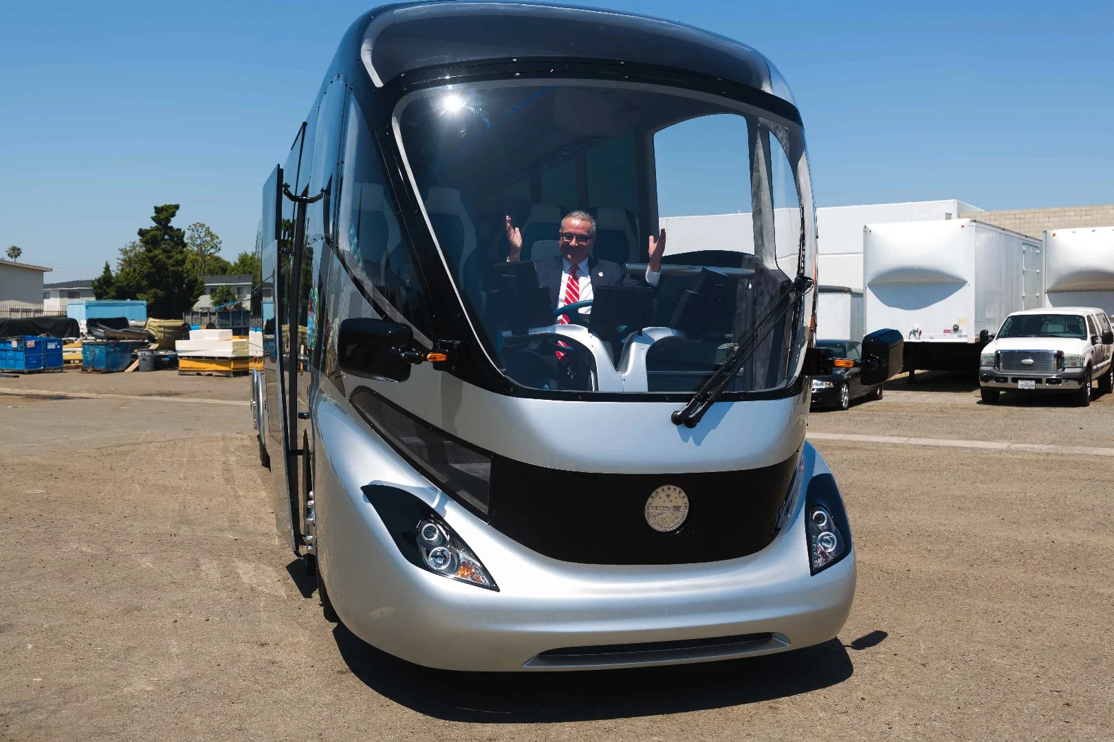 Gaffloglio and Thunder Sky said in announcing the bus that they plan to pursue production and worldwide distribution but didn't have a timeline to offer us