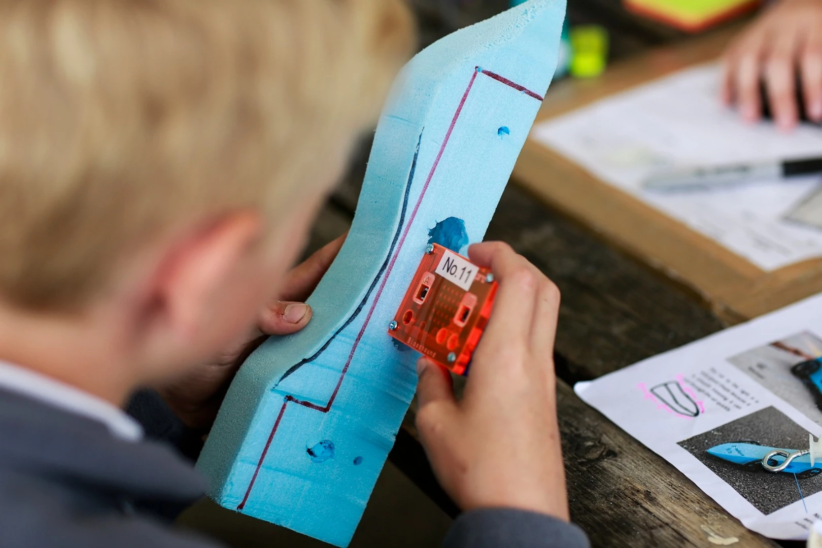 The BBC micro:bit computers were used to capture real-time data, such as speed