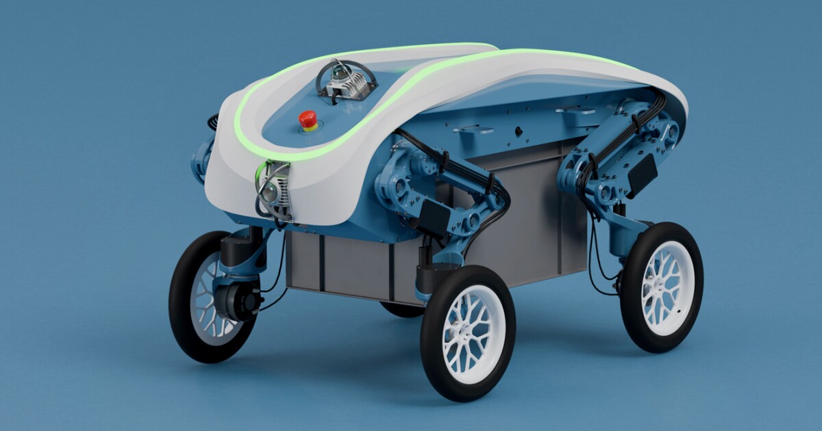 LEVA robot uses legs and wheels for autonomous cargo handling