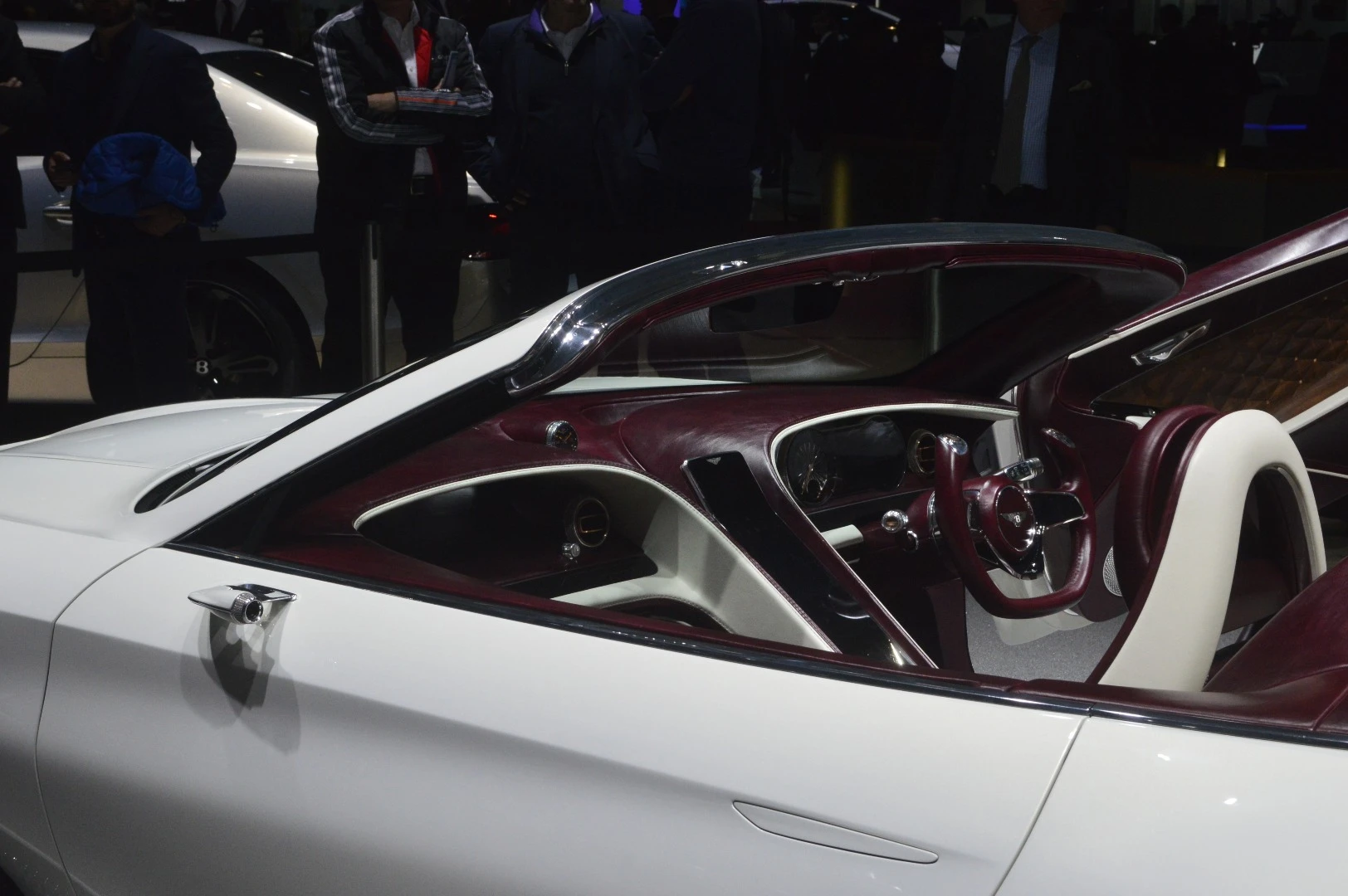Plum leather has been used to sharpen up the cabin of the EXP 12 Speed 6e