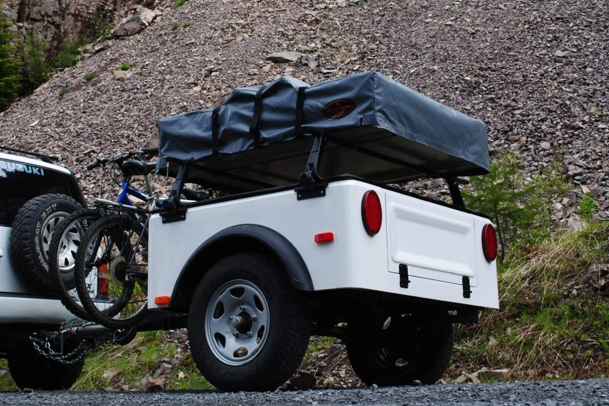 The Dinoot Trailer is a modular camping and gear hauling trailer