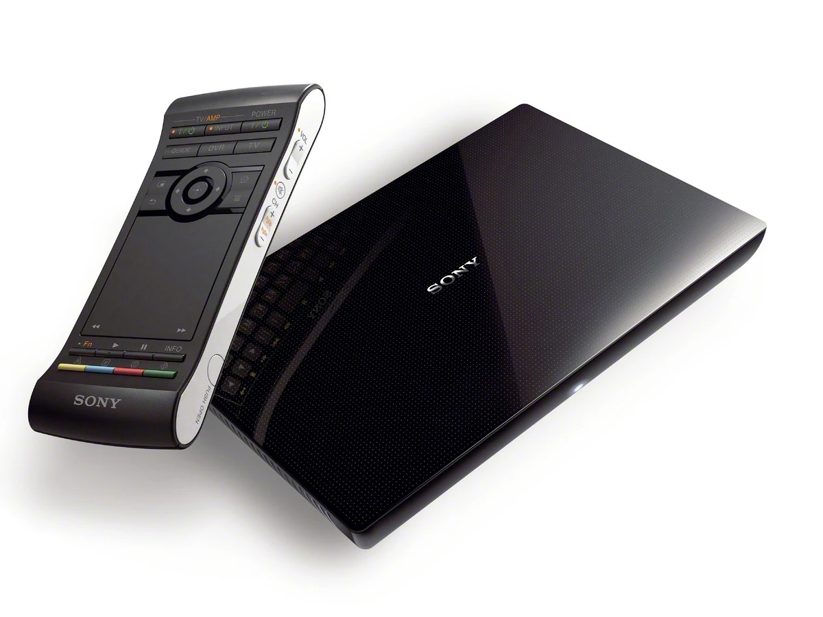 The Sony NSZ-GS7 Google TV box has a redesigned remote with touchpad and QWERTY keypad