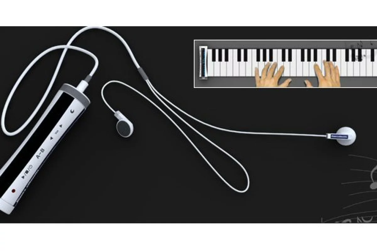 Designer Jia Peng has proposed a roll-out, 48-key piano keyboard be incorporated into his Piano's Silhouette MP3 player