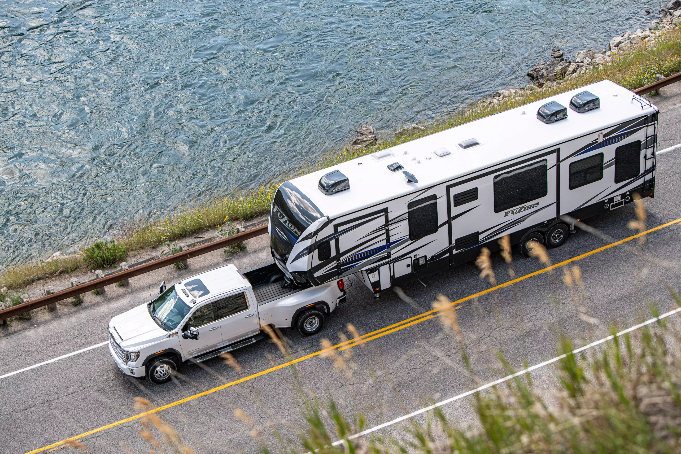 Towing with the 2020 GMC Sierra HD Denali is intuitive and comfortable as the truck is very confident under load