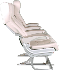 Brice Seating's pre-reclined B3100 Featherweight Super Light standard position is static at a more comfortable angle (Credit: Brice Seating)