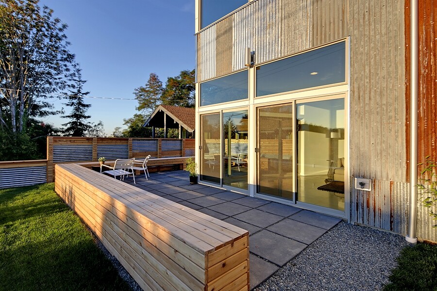 The outside patio of Reclaimed Modern