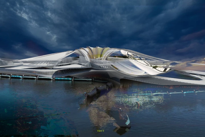 The Recycled Ocean Plastic Resort would float in the Indian Ocean, off the coast of the Australian external territory Cocos (Keeling) Islands