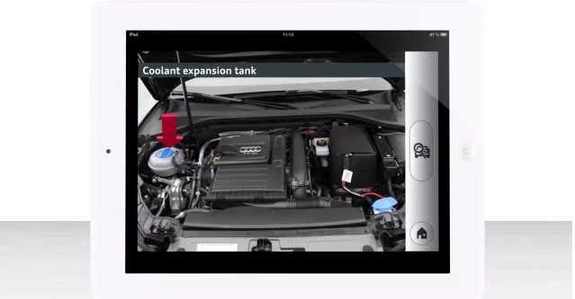 The eKurzinfo app can help you identify basic parts under the hood