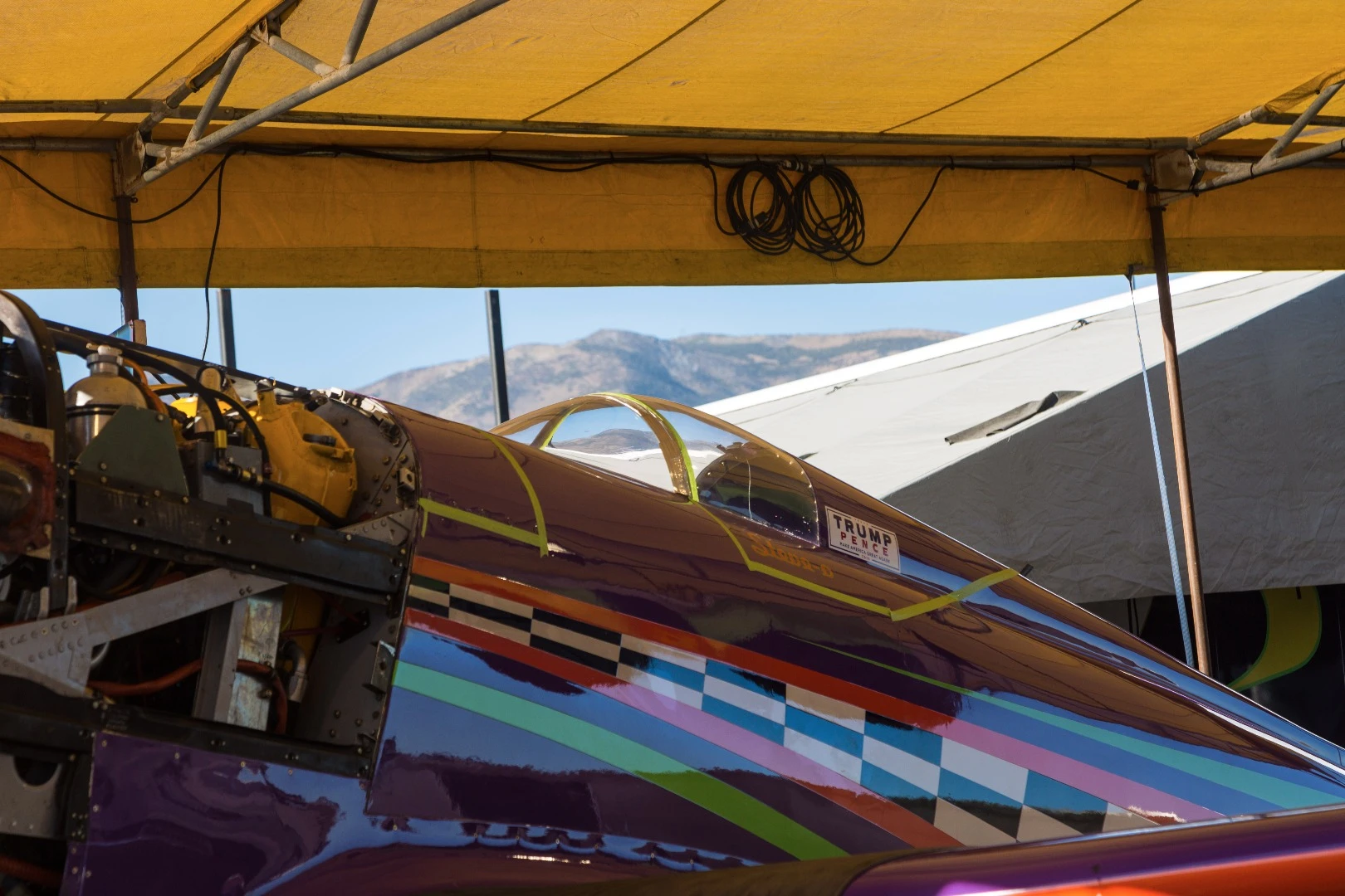 Voodoo, a heavily modified P-51D Mustang, the winner of the 2016 Unlimited Gold Class race