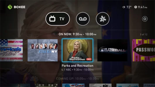 Boxee TV features a new interface