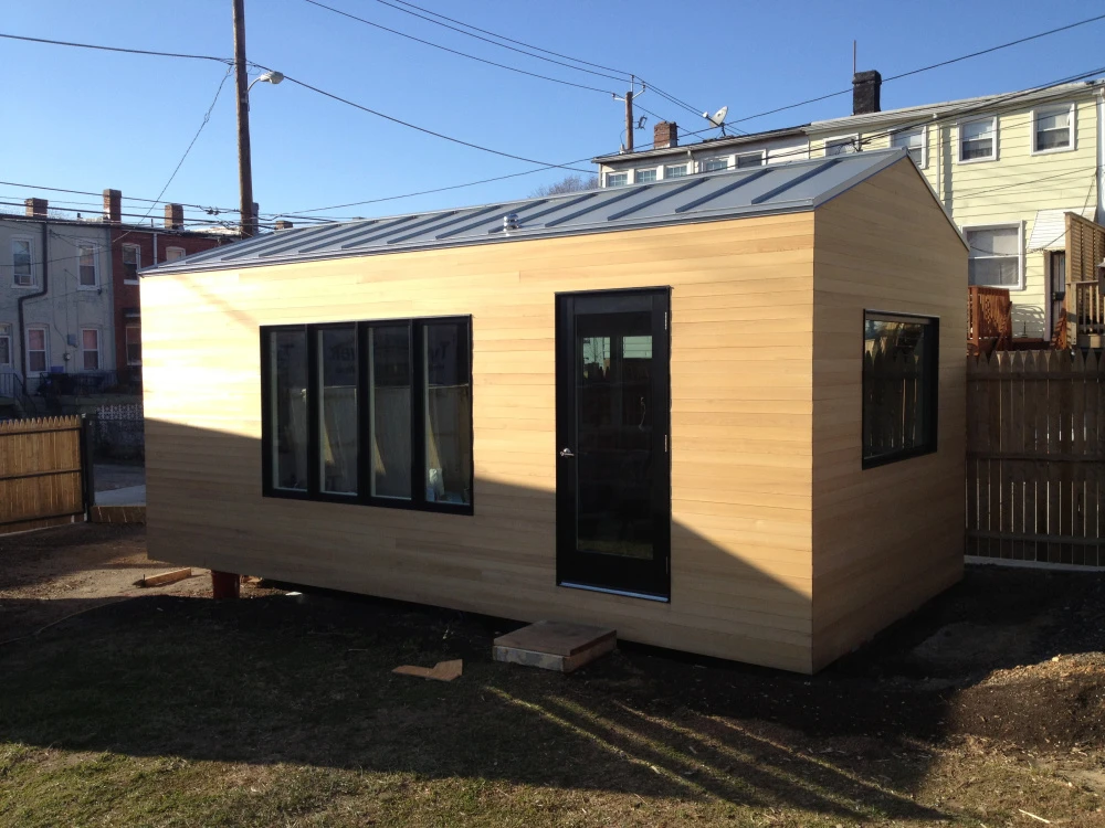 Construction process - roofing completed (Photo: Paul Burk Photography)