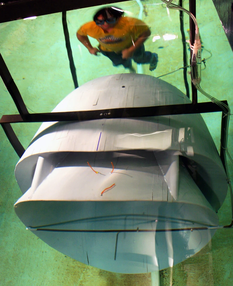 Reale's Strait Power turbine model being tested at UM