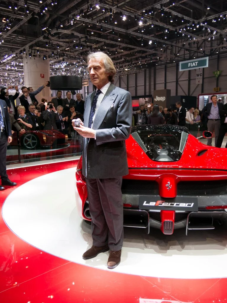 The LaFerrari watch from Hublot is unveiled alongside the car itself