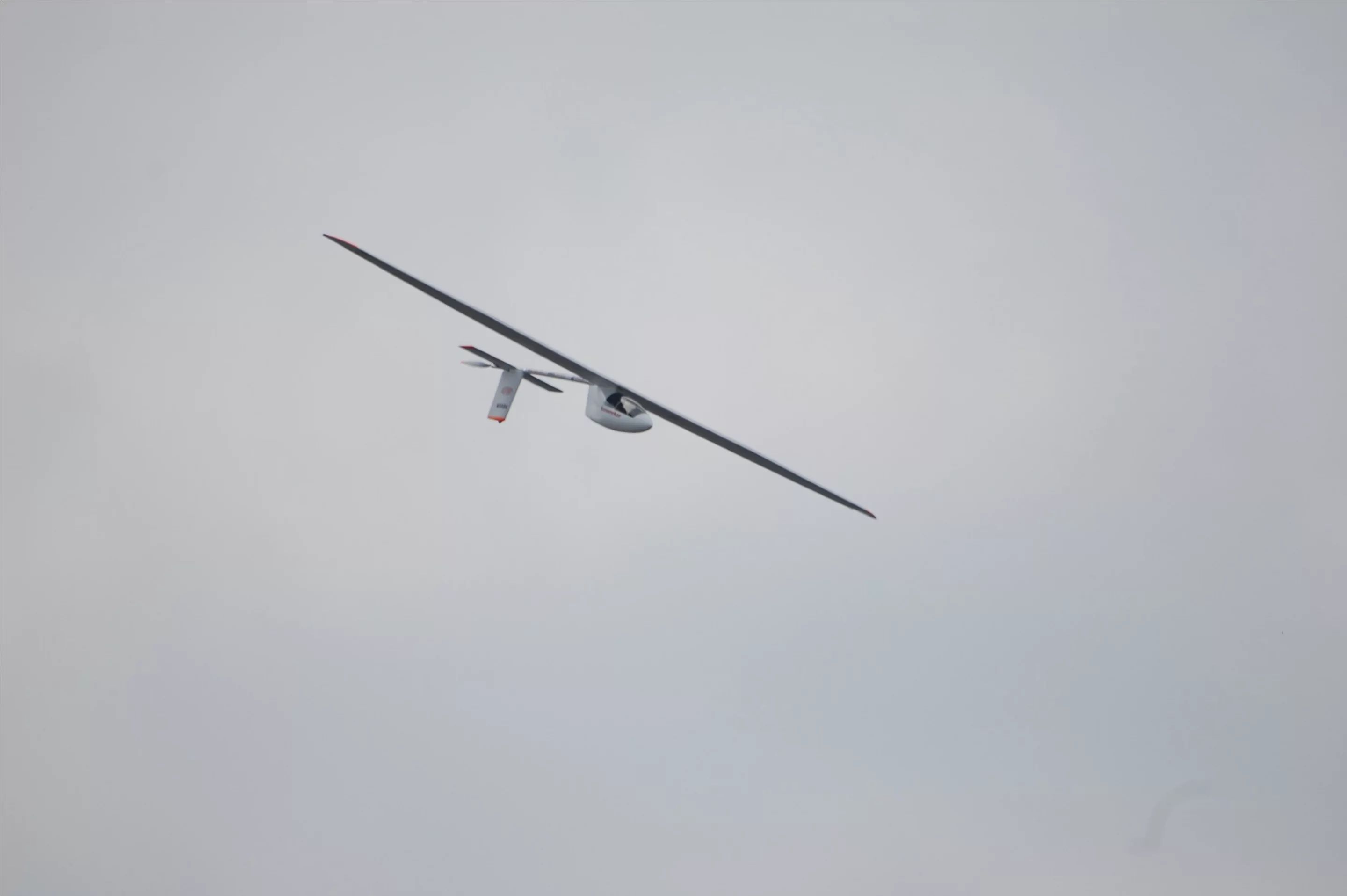 Sunseeker II flying over Le Bourget airfield in Paris