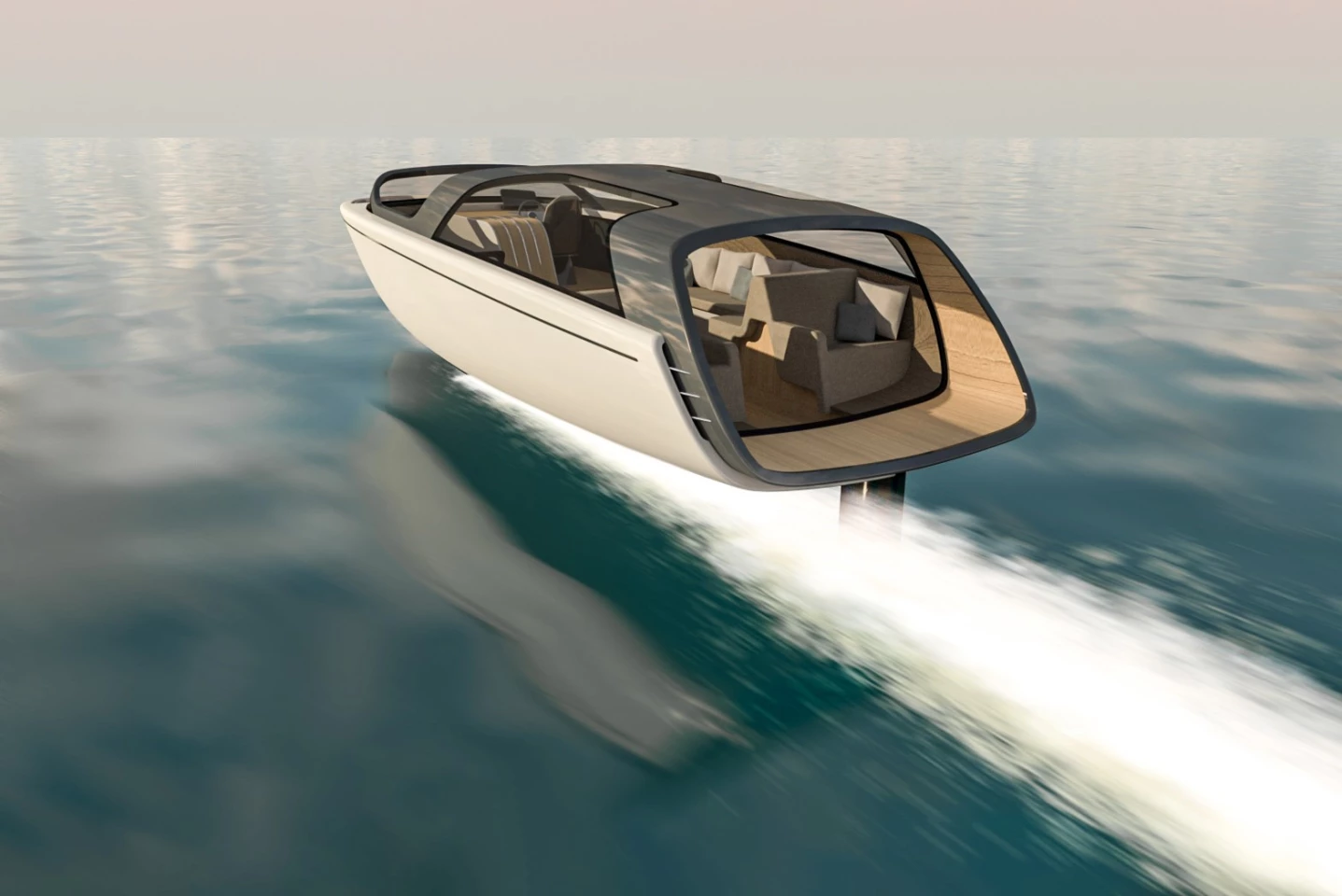 The Alte Volare promises speeds up to 40 knots via its single electric drive