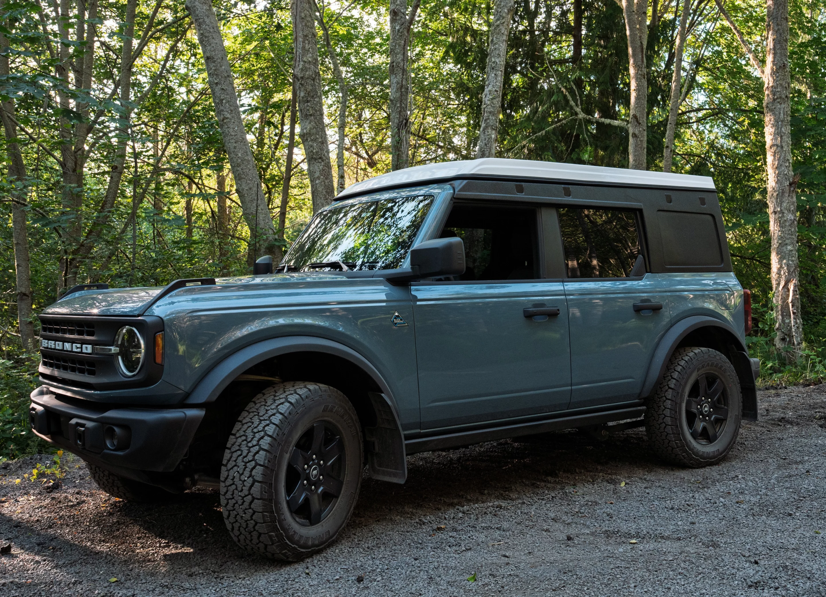 A little lower profile than Ursa Minor's Jeep Wrangler Unlimited roof, the Bronco B30 adds 7 inches to the SUV's height as compared to the factory roofs
