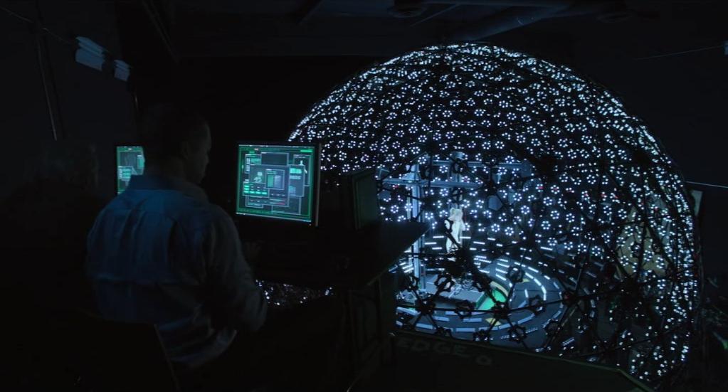Robin Wright in the body scanner from The Congress