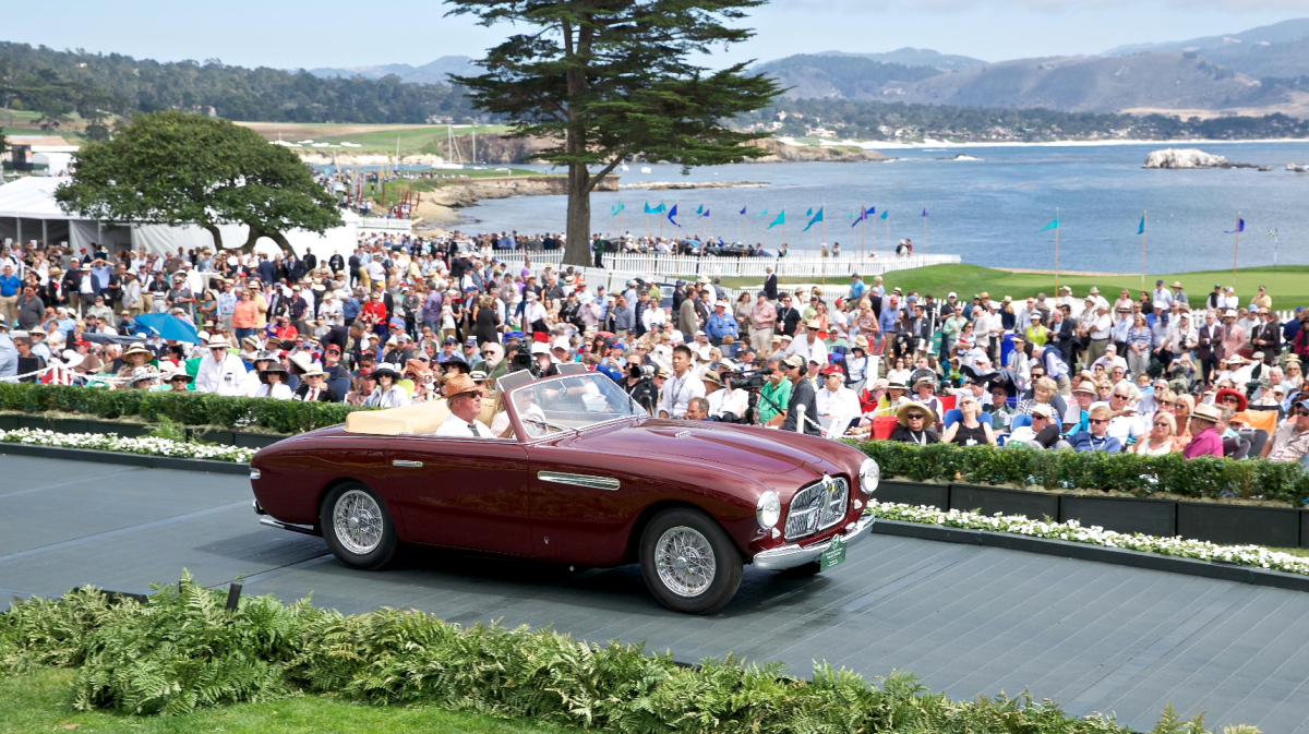 The 212 achieved many racing successes but more importantly it put some 110 individual chassis in the hands of clients. The 212 was bodied in a bewildering array of styles from lightweight spyders, coupés and berlinettas to stylish and luxurious cabriolets. Carrozzeria Alfredo Vignale contributed most of the 212's coachwork but the 212 also provided the basis for the first Ferrari by Pinin Farina and important designs by both Touring and Ghia. This Vignale-bodied car was owned for 39 years by noted collector Charles G. Renaud, and comes with Ferrari Classiche certification and a Marcel Massini report. The car underwent a two-year restoration which was completed in 2014 in time for it to show at Pebble Beach where it was awarded second-in-class. This 1951 Ferrari 212 Inter Cabriolet fetched $2,200,000.