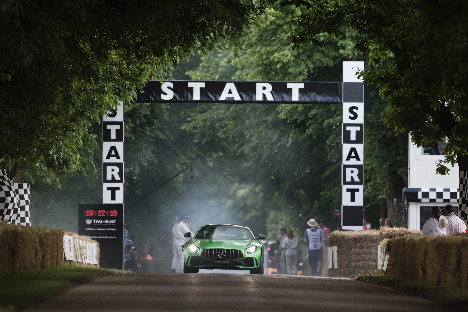 Tobias Moers, Chairman of AMG, drove the GT R at the Goodwood Festival of Speed