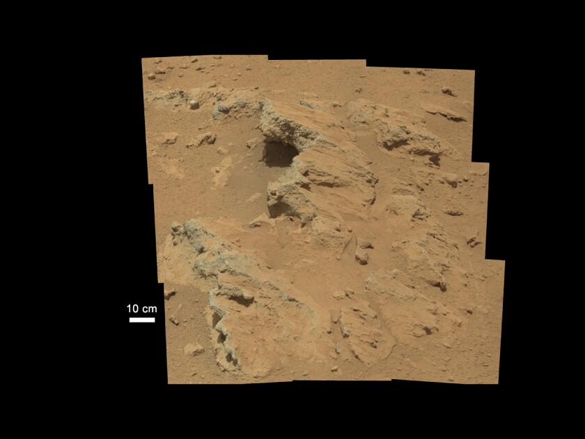 Mosaic view of the Hottah outcropping (Photo: NASA/JPL-Caltech/MSSS)