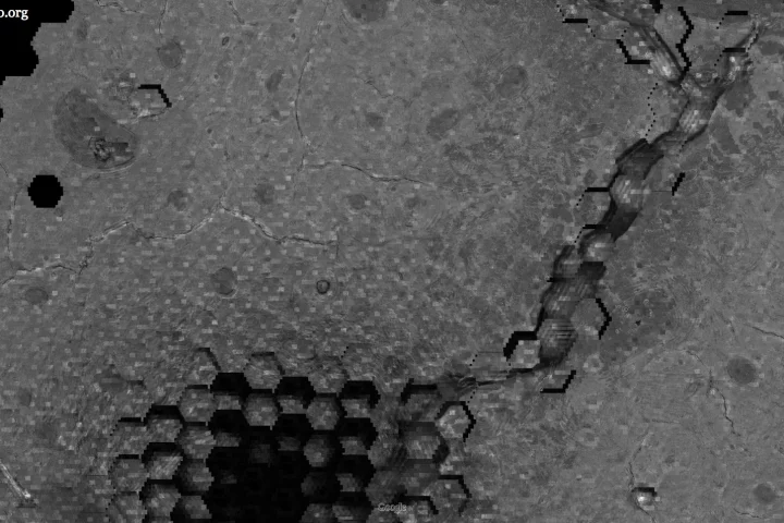 Google Maps for the Body showing a human hip bone