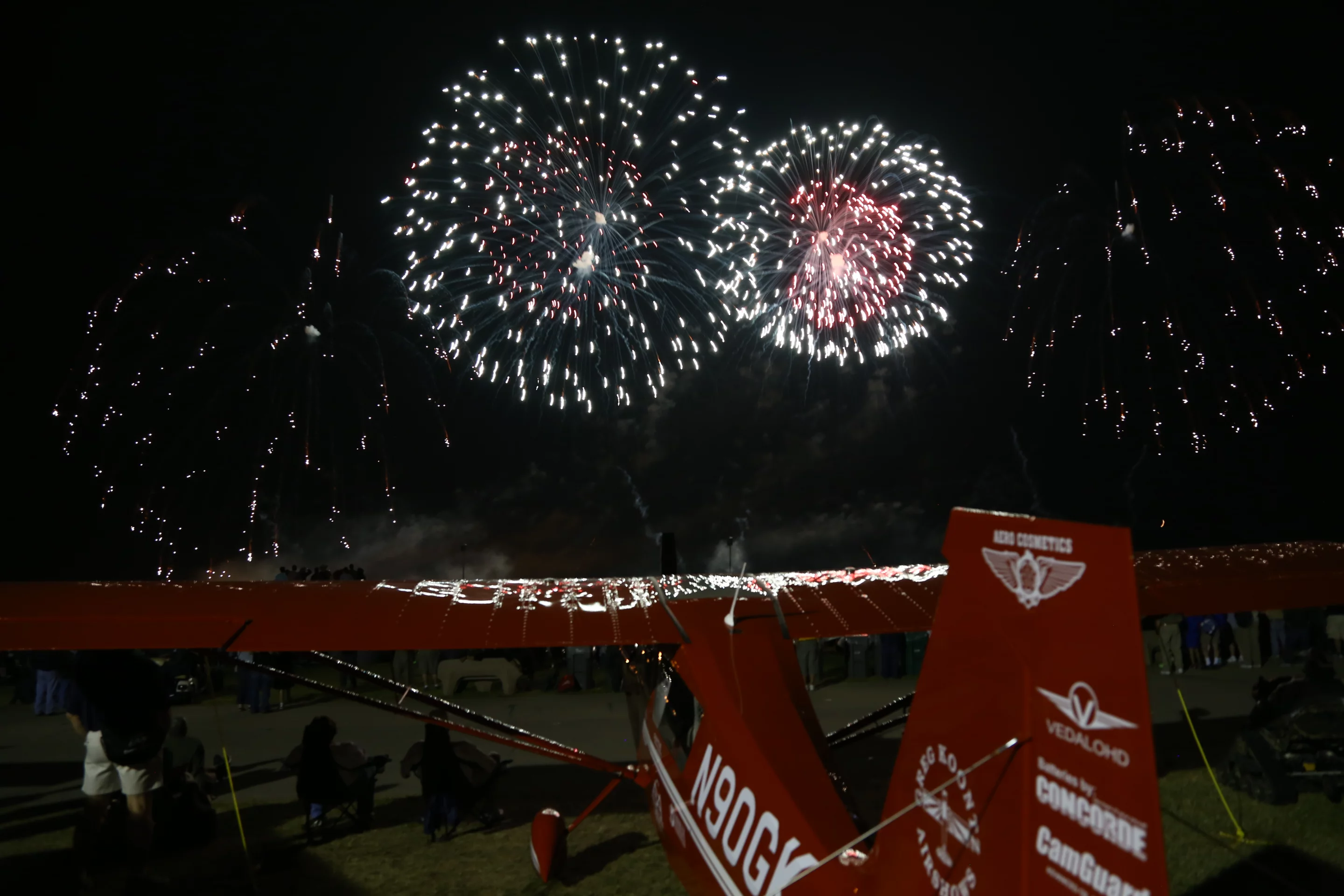 Fireworks display over the main runway (Photo: Angus MacKenzie/Gizmag.com)