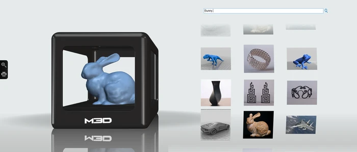 The Micro's software will feature a large library of readily printable objects (Photo: M3D)