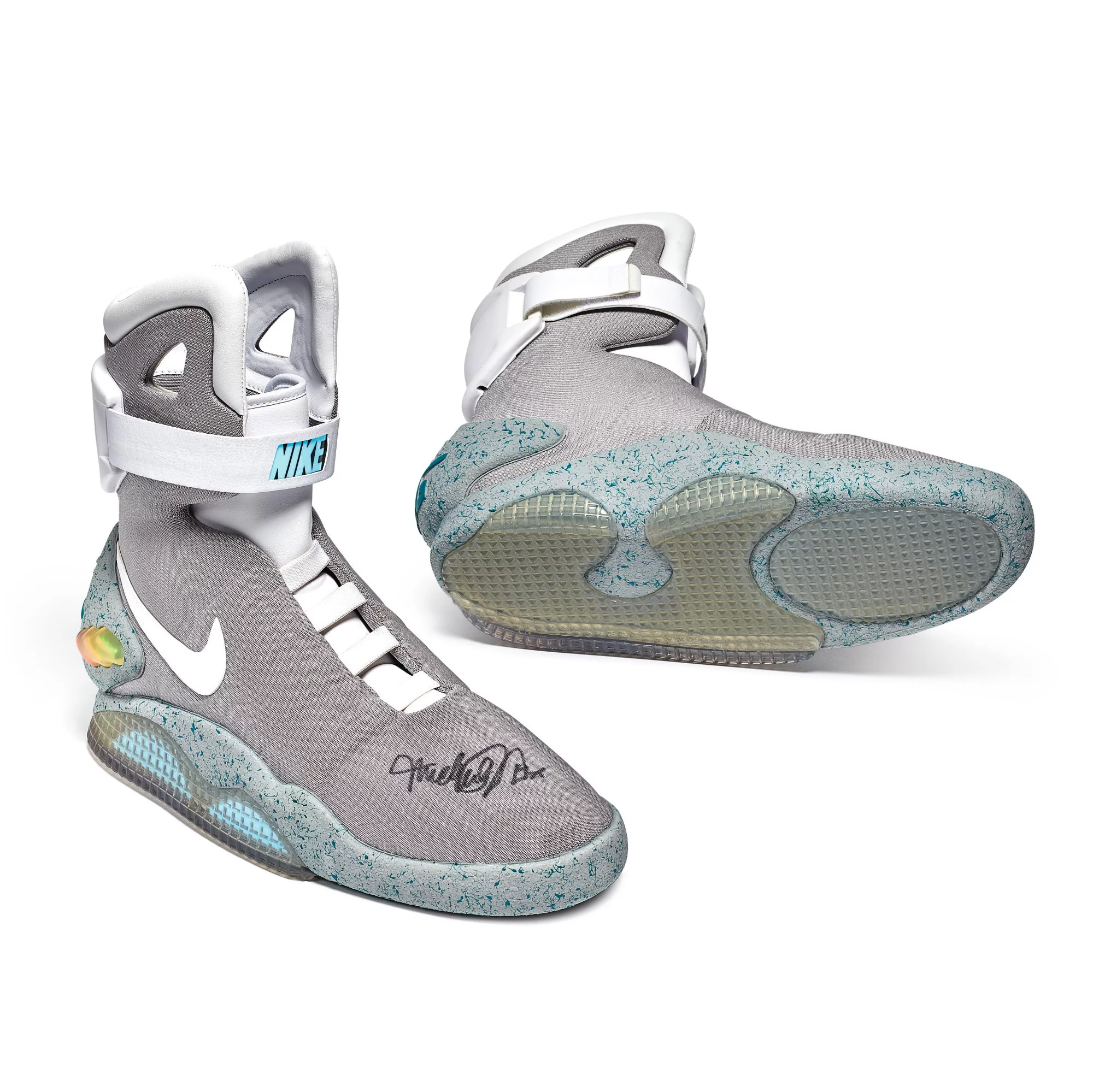 Nike MAG ‘Back to the Future’ | 2011 | Dual Signed by Michael J. Fox | Sold for: $25,000 by Sotheby's on July 29, 2020