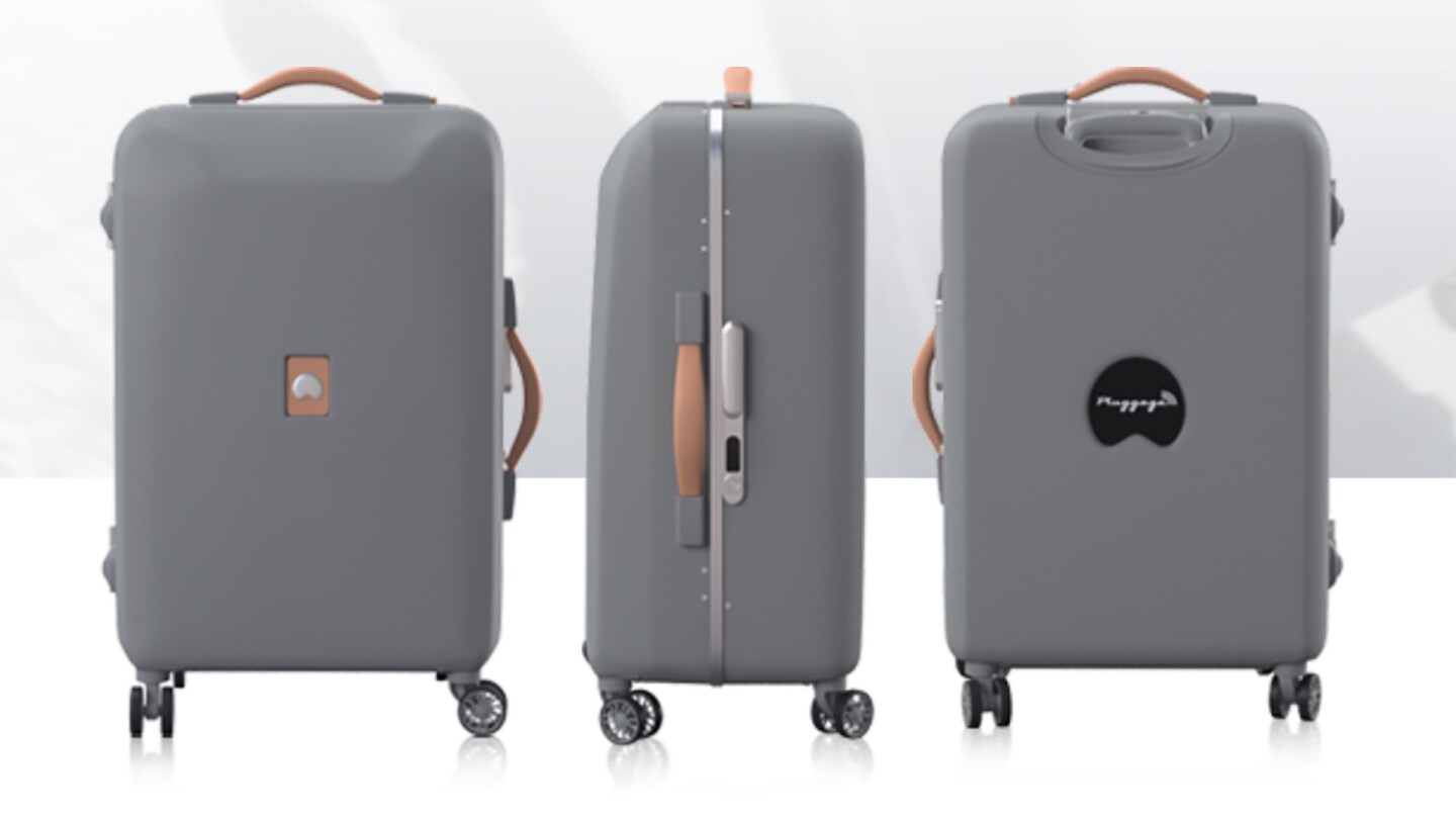 Ideas such as built-in scales to avoid extra fees at the airport, an internal light, and fingerprint ID access (via the connected smartphone) make a lot of sense
