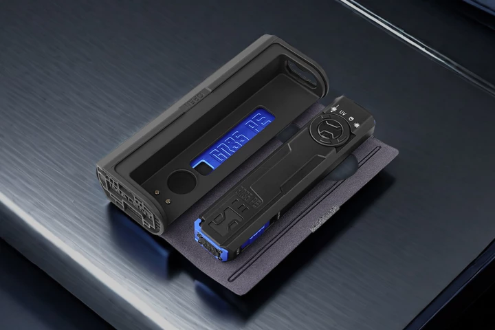 The GR35 features a compact design and pairs with a cleverly designed battery case that extends its life