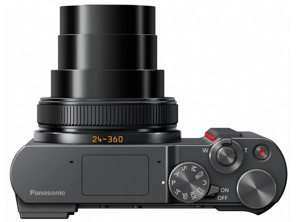 The Lumix DMC-ZS200 sports a 24-360 mm equivalent Leica DC Vario-Elmar ultra-wide angle lens