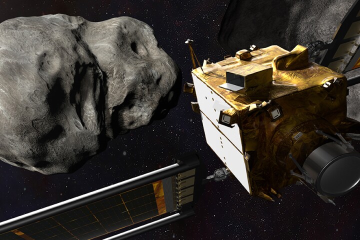 Artist's concept of DART approaching target