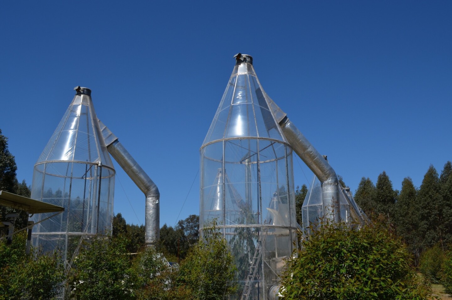 These chambers allow researchers a better understanding of how plants adjust to altered climate conditions