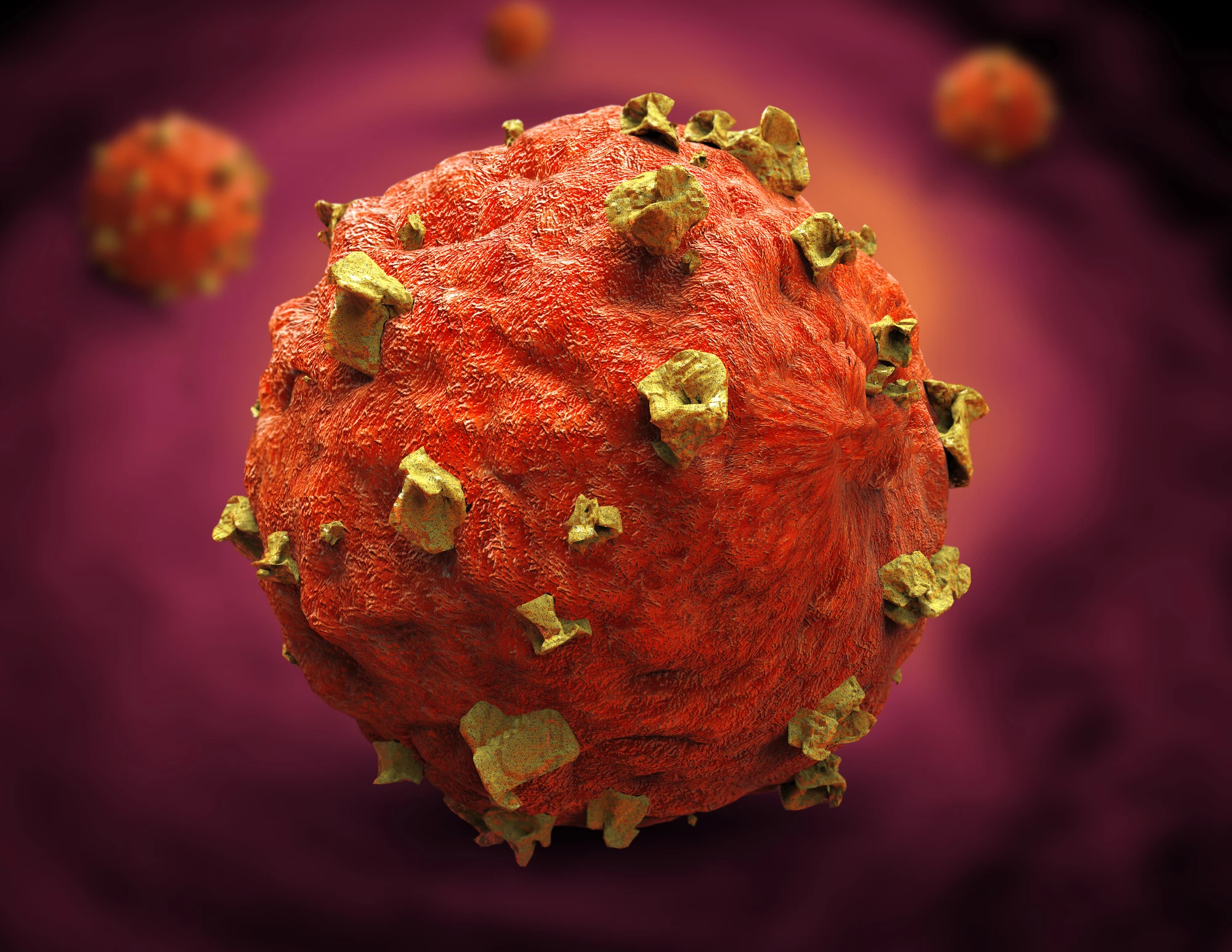 An artist's impression of a cancer cell