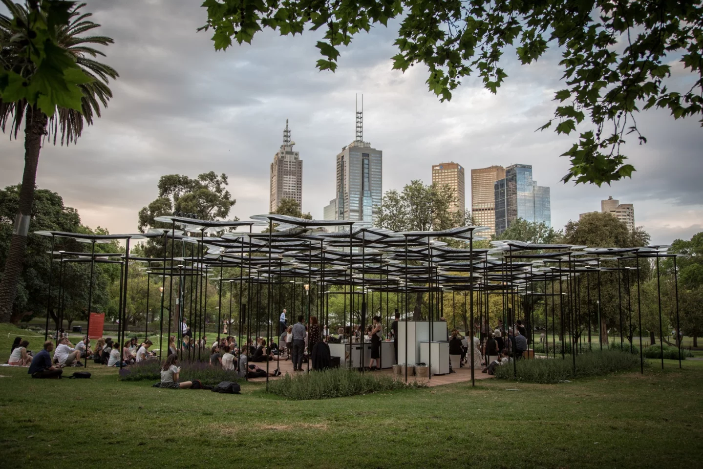 Melbourne's plentiful parklands have no shortage of shady trees under which to relax on a balmy summer evening, but a new addition to city's gardens offers a different way to wind down.