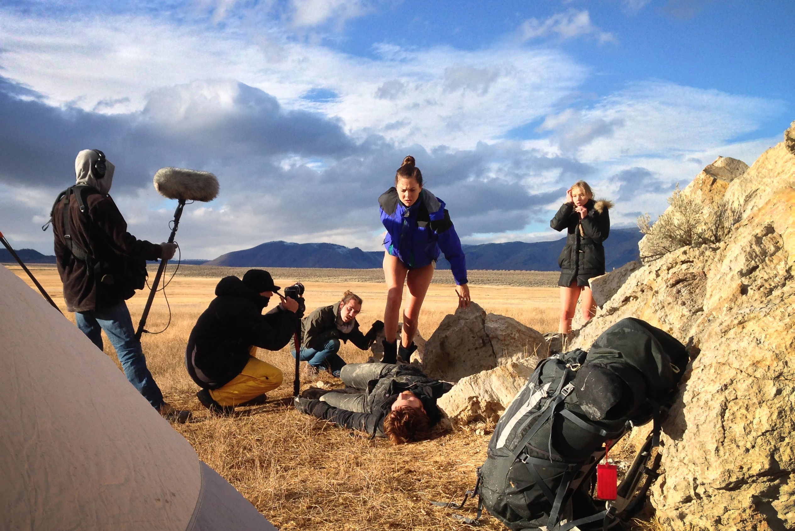 The iPhone rig was very easy to move around the set, and to use in tricky locations