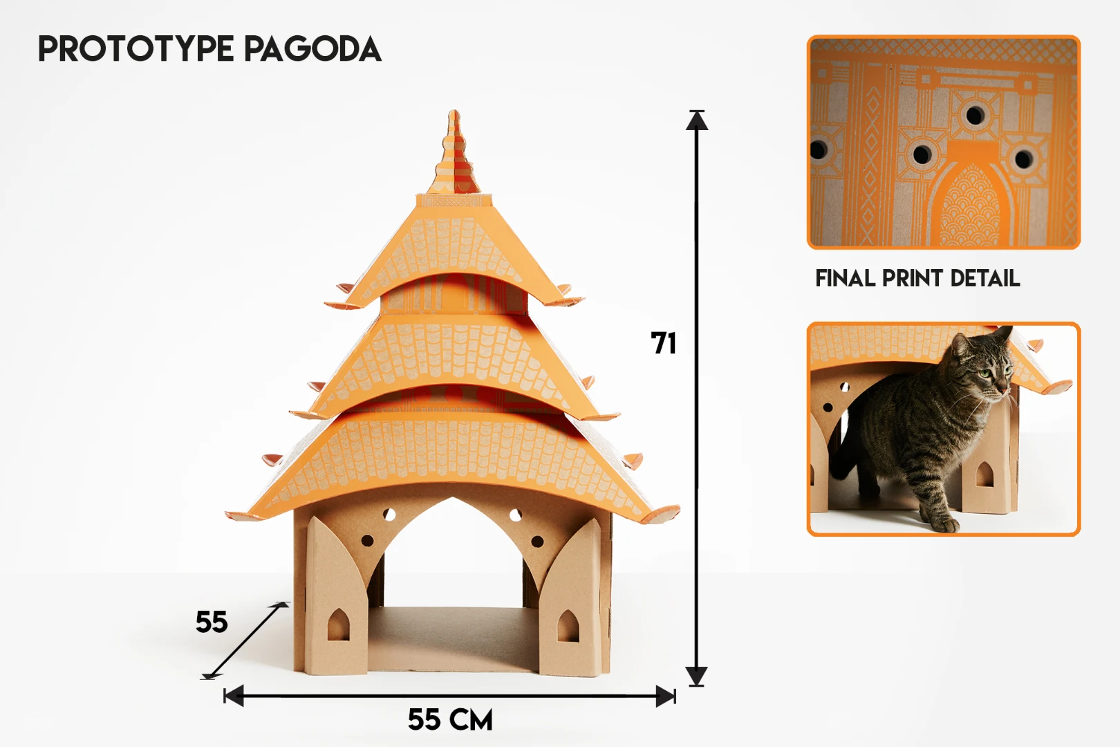 The South Asian Pagoda Temple pet playhouse