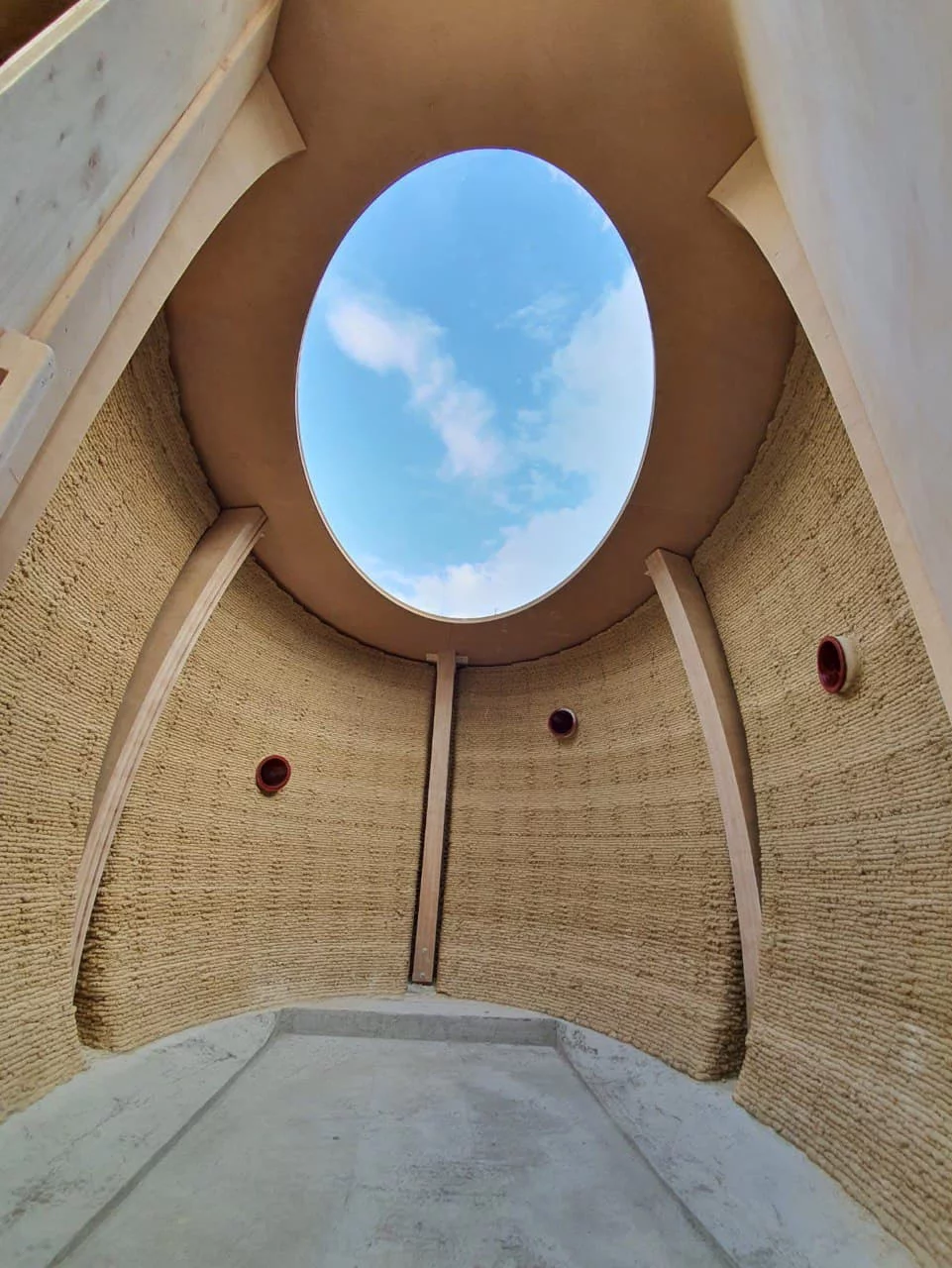 The 16-sq-m (172-sq-ft) sculpture will measure 2.5 m (8.2 ft) high and is designed for two occupants to sleep overnight