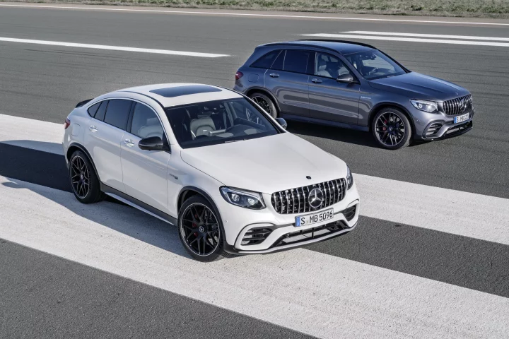 The GLC63 and GLC63 Coupe side-by-side