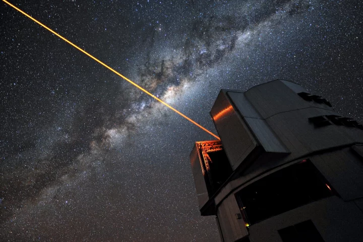 A 22 W laser used for adaptive optics on the Very Large Telescope in Chile