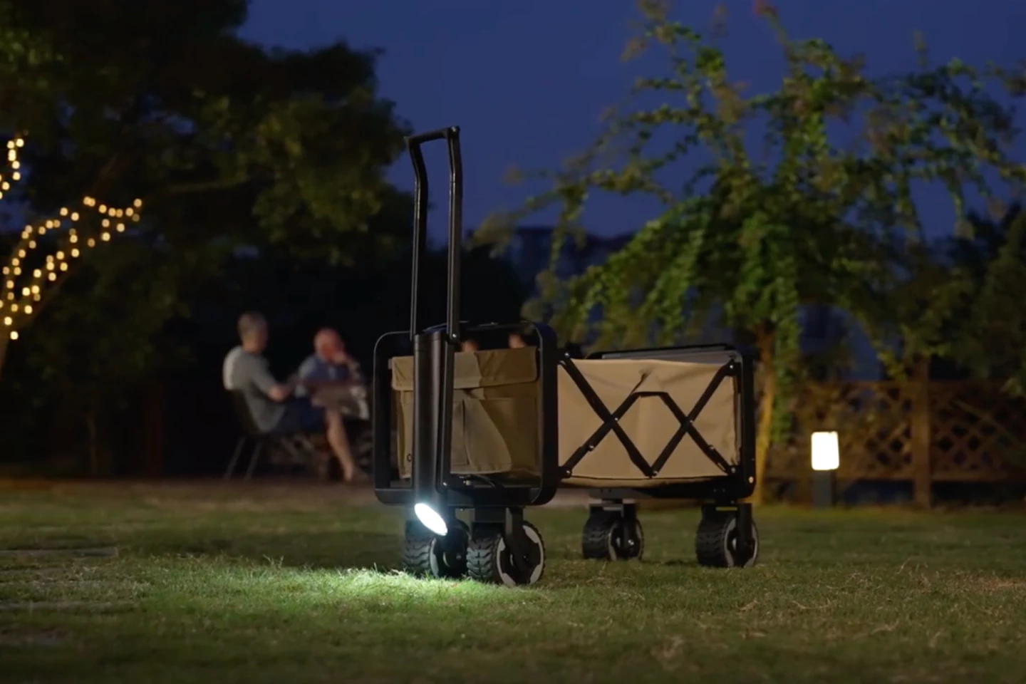 The Outisan e-Wagon features front and rear LED lighting